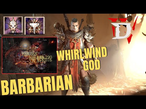 Insane Whirlwind/Death Blow Barbarian Build...Super FUN! | DIABLO 4