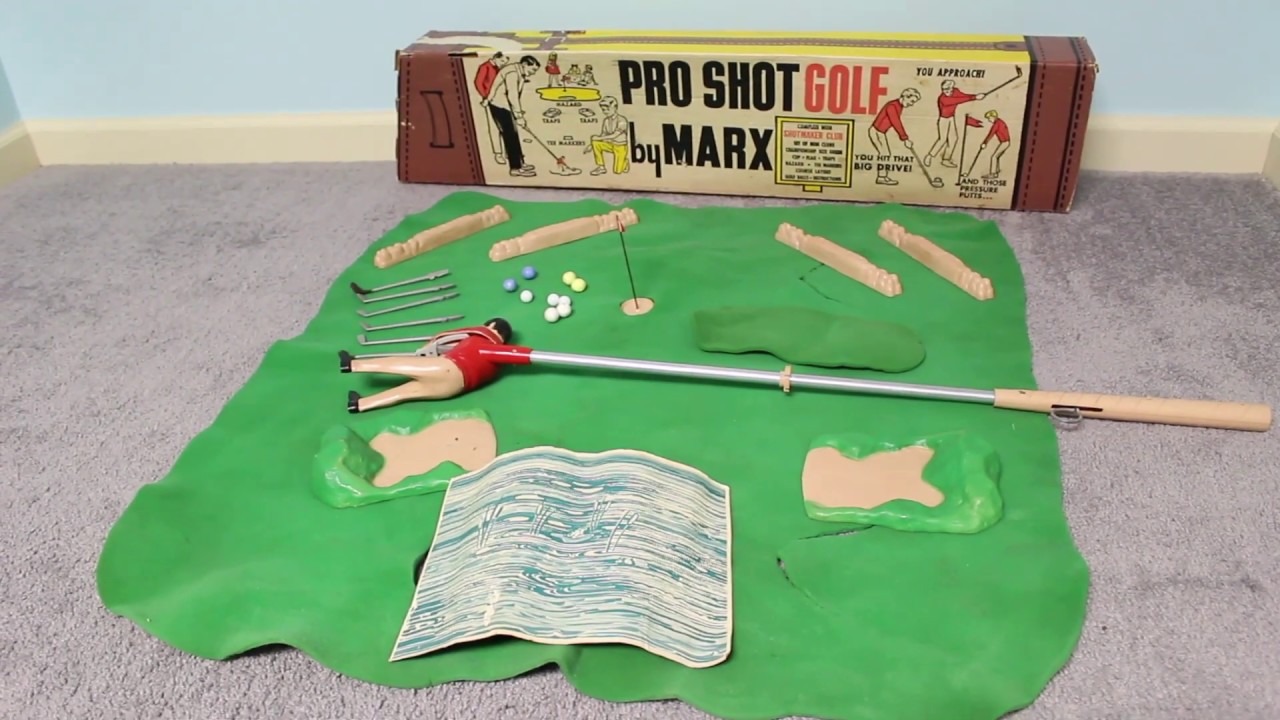 Marx Pro Shot Golf AKA Arnold Palmer Indoor Golf Course Vintage toys