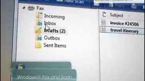 Microsoft Windows Vista Tip - Fax and Scan