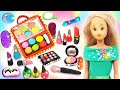 Play Doh Makeup Set How to Make Eyeshadow Lipstick 💄 Nail Polish 💅 with Play Doh Fun