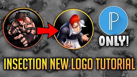 INSECTION NEW LOGO TUTORIAL USING 1 APP! | PIXELLAB | SUPER EASY