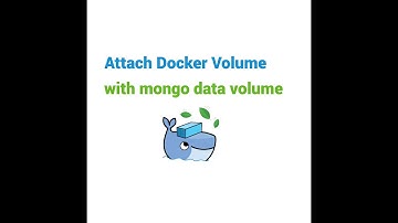 Attach Docker Volume with mongo data volume | Persistent mongo database using docker