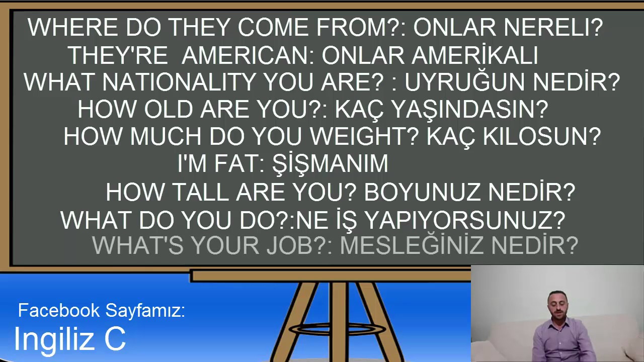 ingilizce günlük cümleler