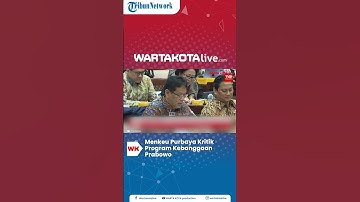 Galak! Baru Dilantik Jadi Menkeu Purbaya Kritik Program Kebanggaan Prabowo Subianto
