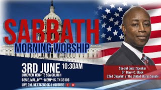 3 June 2023  'Sometimes It Takes A Mountain' Speaker Dr. Barry C. Black Longview Sabbath Service