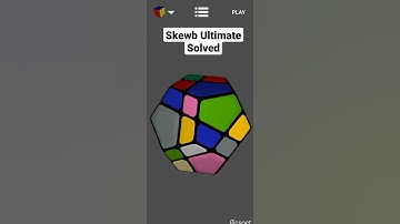 Skewb Ultimate Cube Solved #Shorts