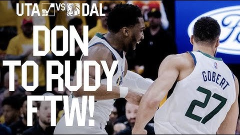 DONOVAN MITCHELL finds RUDY GOBERT for the JAM | UTAH JAZZ