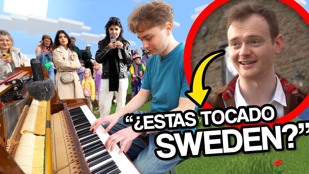 Toqué canciones de MINECRAFT con mi PIANO en la CALLE!