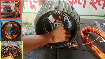 10 hp induction motor Rewinding / 1400 RPM 3 phase motor winding / delta connection