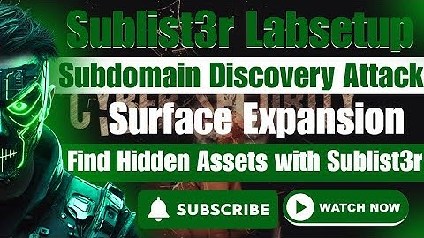 Discover Hidden Subdomains: Master Sublist3r for Security/ #subscribe #likeme #supportme #share 