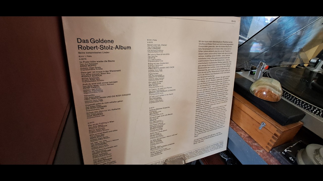 Вініловий програвач Technics SL-D202 i Robert Stolz