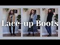 How To Style Lace Up Boots One Pair Of Boots Five Versatile Outfits 