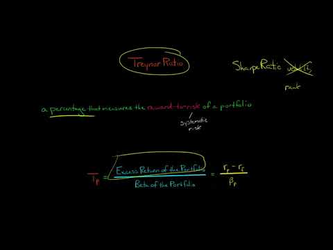 ቪዲዮ: Treynor ratio እንዴት እንደሚተረጎም?