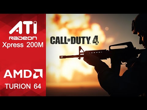 Call Of Duty 4 Modern Warfare Gameplay ATI Radeon Xpress 200M (128MB VRAM)