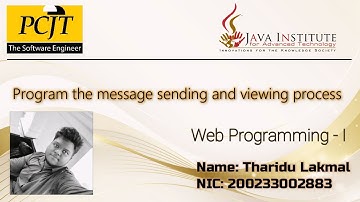 Program the message sending and viewing process (Task 38)