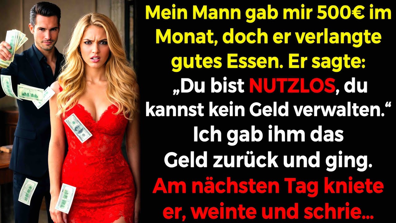 Er gab mir nur 500€ im Monat und wollte wie ein König Essen😡 Ich ging! Am nächsten Tag...