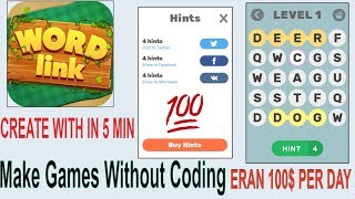 how to Make profesnail game without coding earn upto 100$ per day by apps maker screenshot 5