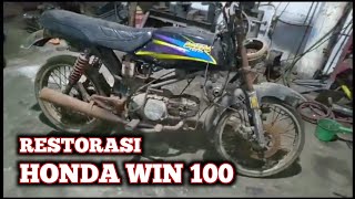 Restorasi Honda win 100, motor Tua menolak Punah@Elanggas