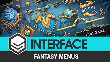 INTERFACE Fantasy Menus (Trailer) by #SyntyStudios