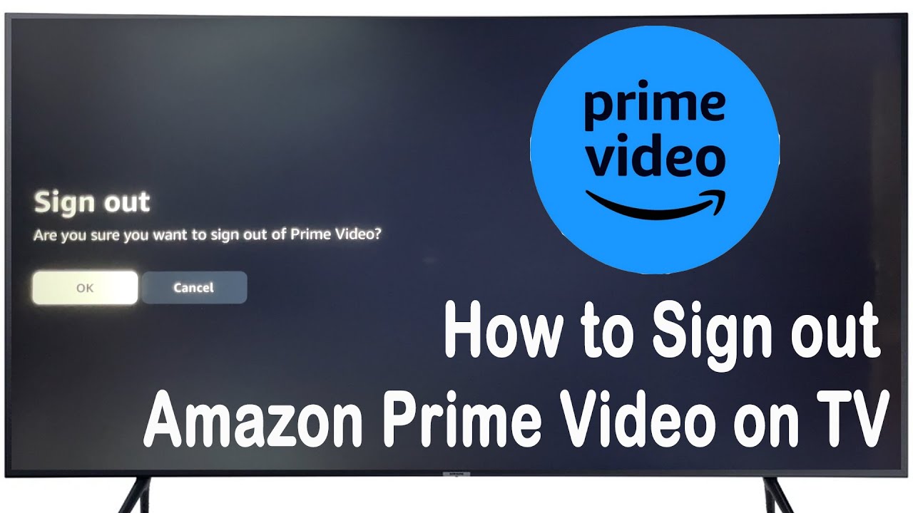 How to Sign Out of  Prime Video App from Smart TV 