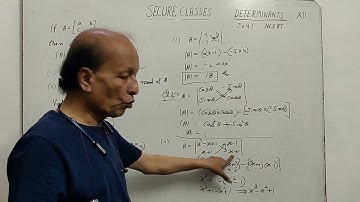 #1 Determinants || Exercise 4.1 || Class XII || NCERT || By Raj Sir