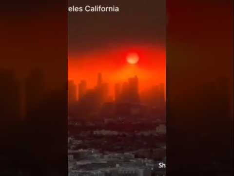 طلوع خورشید از مغرب در لس آنجلس