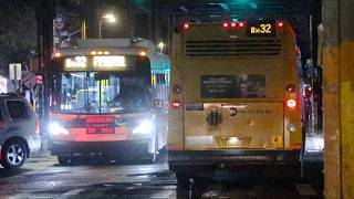 NYCT Bus: 2019 Novabus LFS #8637 and 2015 New Flyer XD40 #7373 on the Bx32 at Kingsbridge Road