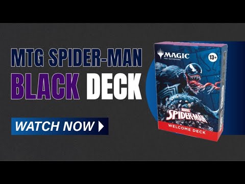 MTG Marvel Spider-man - Black Welcome Deck - Unboxing - YouTube
