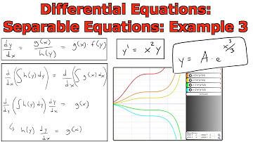 Differential Equations: Separable Equations: Example 3