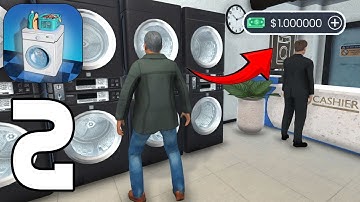 Laundry Store Simulator Gameplay walkthrough - Part 2 (Android, iOS)
