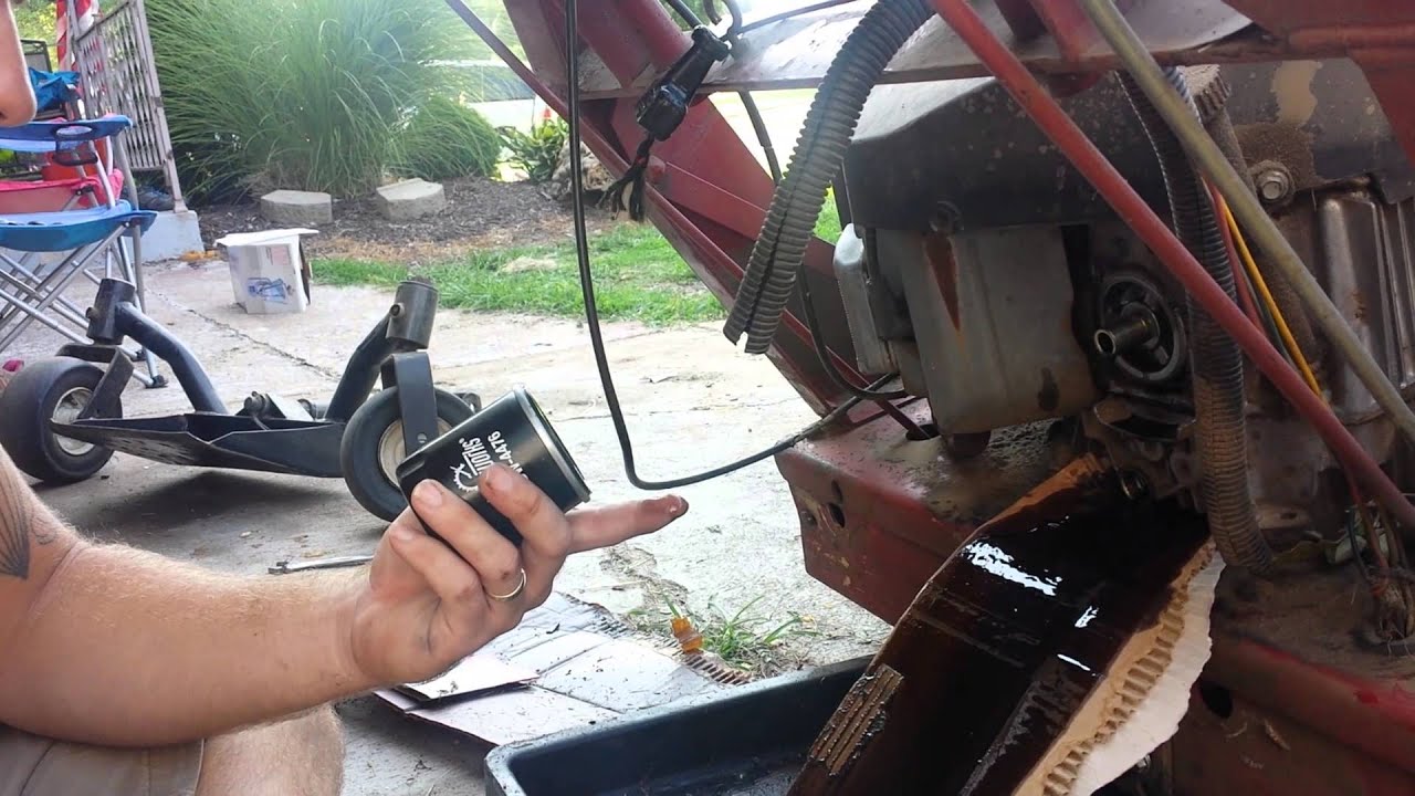 How to change oil and oil filter on 52 ferris ddskav17. YouTube