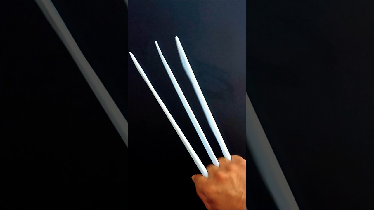 EASY PAPER WOLVERINE CLAWS ORIGAMI TUTORIAL / WOLVERINE CLAWS / X-MEN 