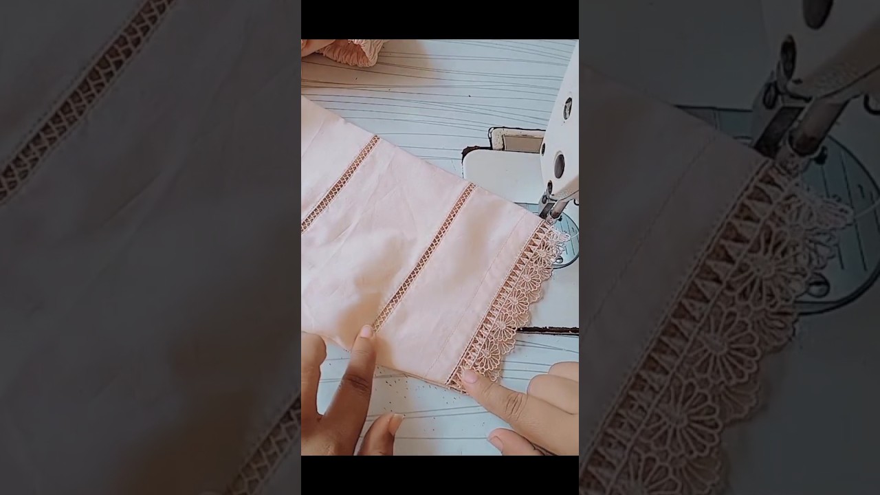 Latest Trouser Design with Lace 