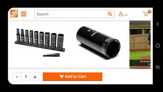 $15 Husky Impact Sockets