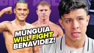 Jaime Munguia confirms he will FIGHT David Benavidez with Canelo win!