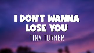 Tina Turner - I Don&#39;t Wanna Lose You (Lyrics + Vietsub)