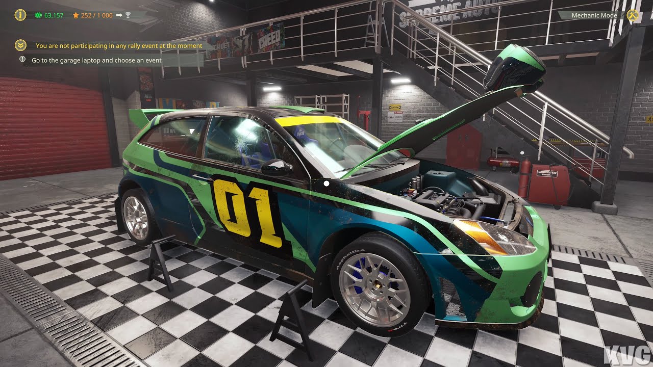 Rally Mechanic Simulator Gameplay (PC UHD) [4K60FPS]