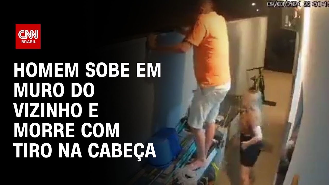 Homem sobe em muro do vizinho e morre com tiro na cabeça | LIVE CNN