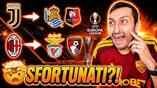 COSA?! 😱 REAGISCO AI SORTEGGI DI EUROPA LEAGUE DI JUVENTUS E MILAN!