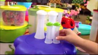Tupperware Salt & Pepper Shakers and Mini Salt & Pepper Shakers Hourglass design
