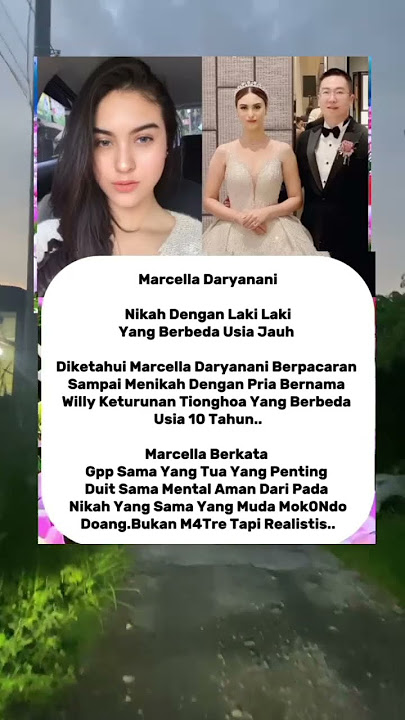 Marcella daryanani Menikah dengan Willy beda usia jauh #shortvideo #viralshort #trendingshorts