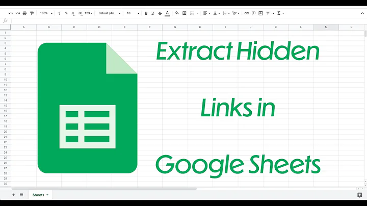 Google Sheets: How to Extract Hidden Links from Cells