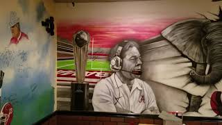 Hunts Seafood Alabama wall mural