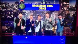 Backstreet Boys Parody on David Letterman