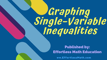 Graphing Single–Variable Inequalities