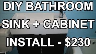 Ikea Floating Bathroom Vanity Using Kitchen Cabinets ...