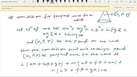 Cone | 13 | Tangent Line and Tangent Plane to a Cone | Thinkers Academy | Nikhil Sir
