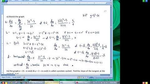 Calculus 3 - Parametric Equations, with Calculus (part 2)
