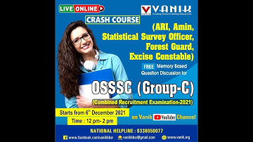 LIVE | 9 TH DEC 2021 | OSSSC ( GROUP - C ) | MEMORY BASED QUESTIONS