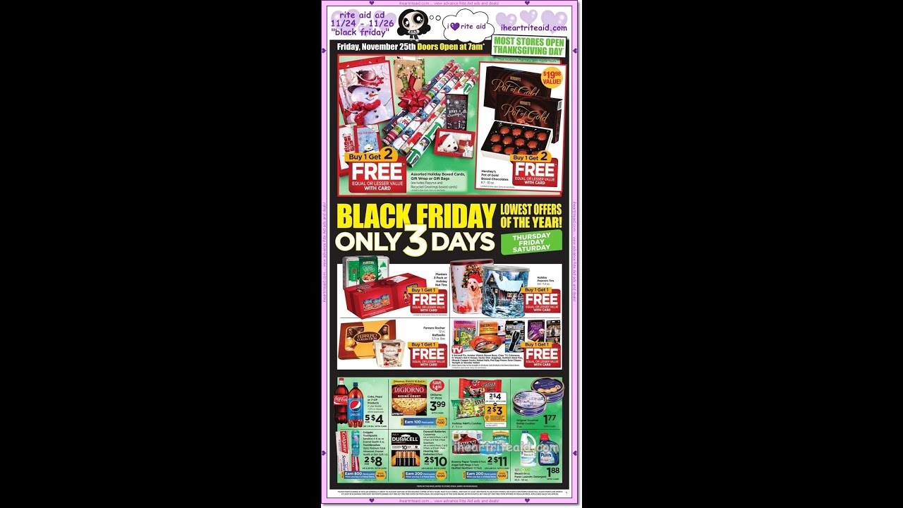 11/24/16-11/26/16 RITE AID BLACK FRIDAY AD 2016 | EXTREME COUPONING